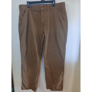 Coleman Pants Mens 38X32 Brown Canvas Utility Carpenter Stretch